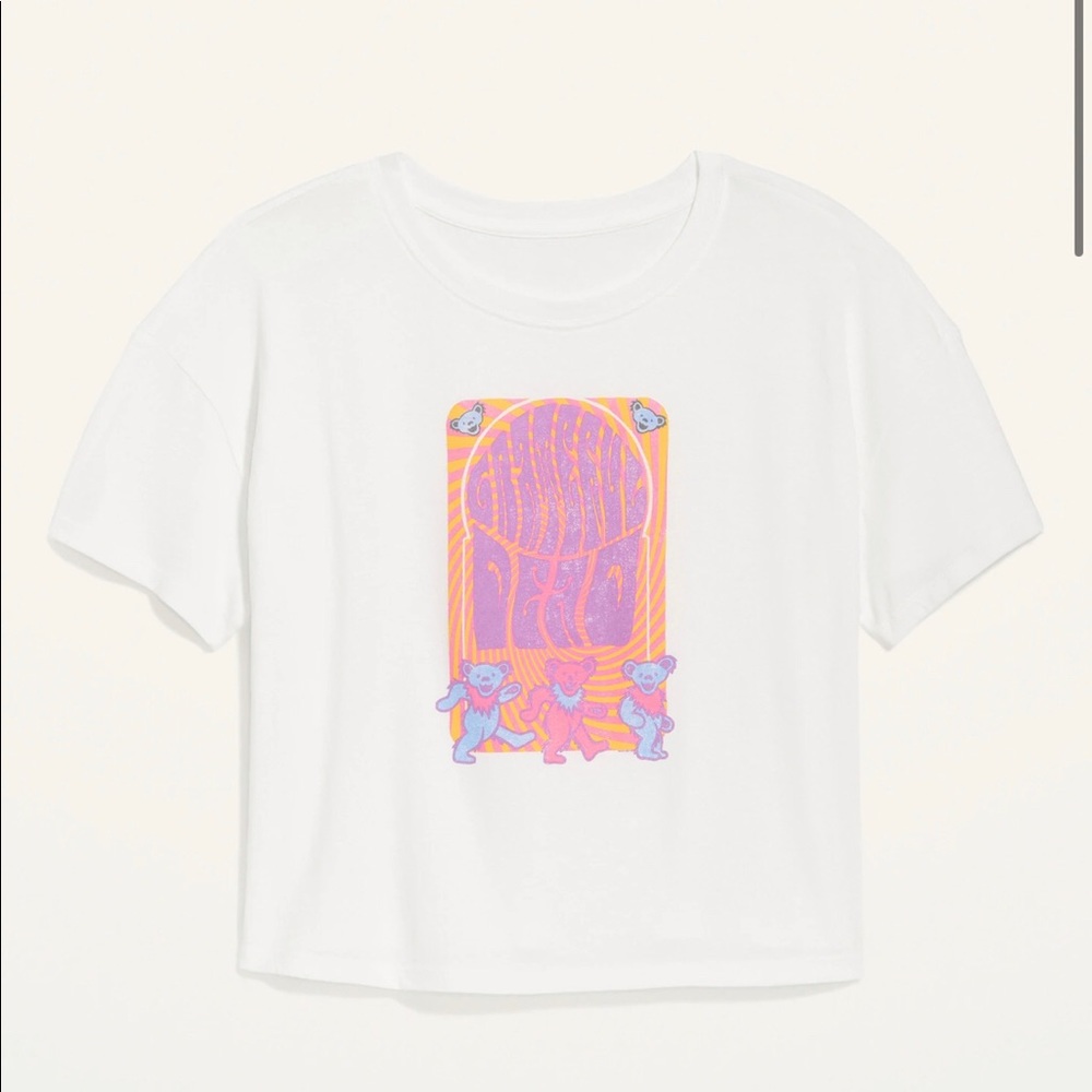 Cropped Grateful Dead Graphic Tee